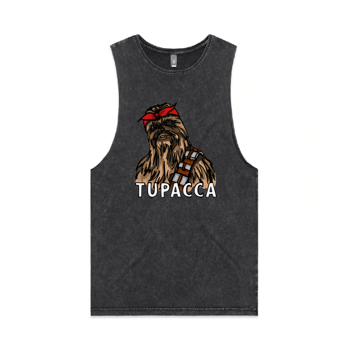 S / Black / Large Front Design TUPACCA ✊🏾 - Tank