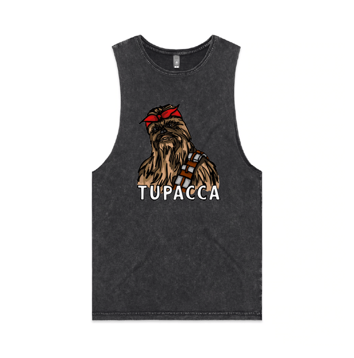 S / Black / Large Front Design TUPACCA ✊🏾 - Tank