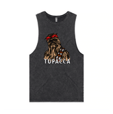 S / Black / Large Front Design TUPACCA ✊🏾 - Tank