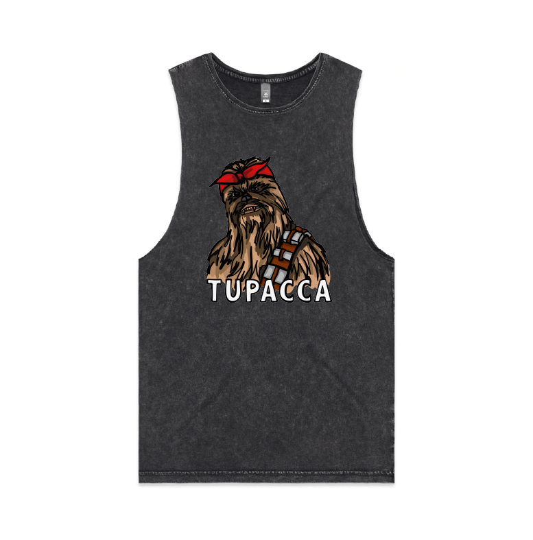S / Black / Large Front Design TUPACCA ✊🏾 - Tank