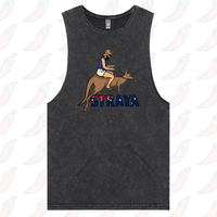 S / Black / Large Front Design Uber Roo 🦘 - Tank