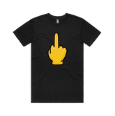 S / Black / Large Front Design Up Yours 🖕 - Men's T Shirt