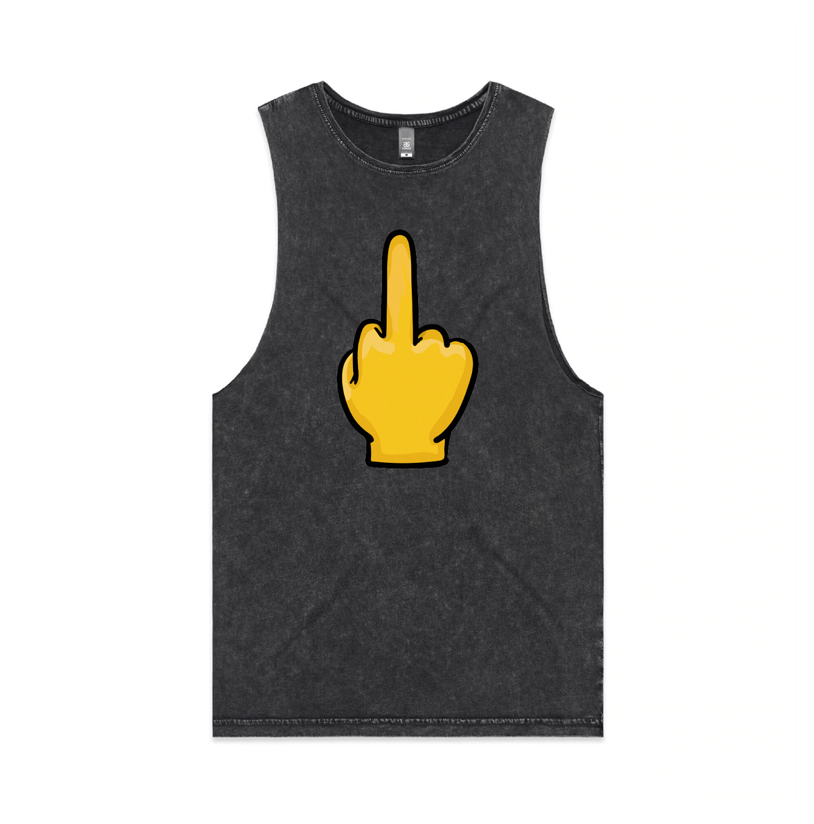 S / Black / Large Front Design Up Yours 🖕 - Tank