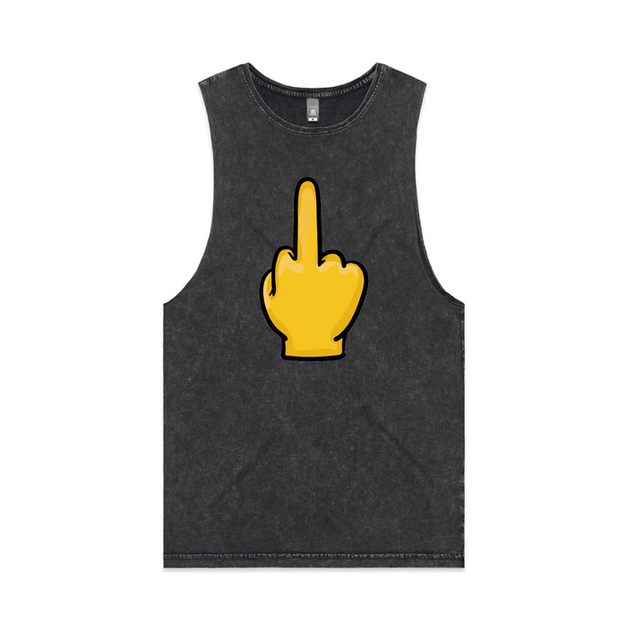 S / Black / Large Front Design Up Yours 🖕 - Tank