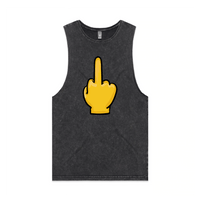S / Black / Large Front Design Up Yours 🖕 - Tank