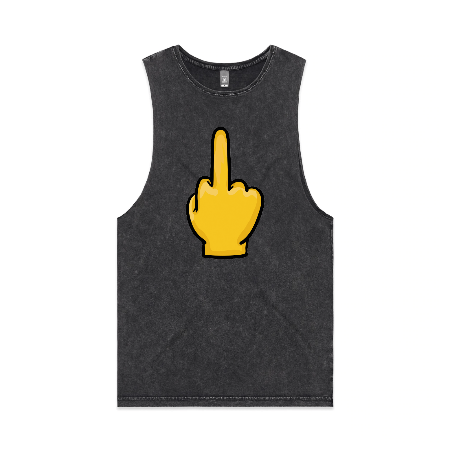 S / Black / Large Front Design Up Yours 🖕 - Tank
