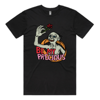 S / Black / Large Front Design Valentines Precious 🌹 – Men's T Shirt