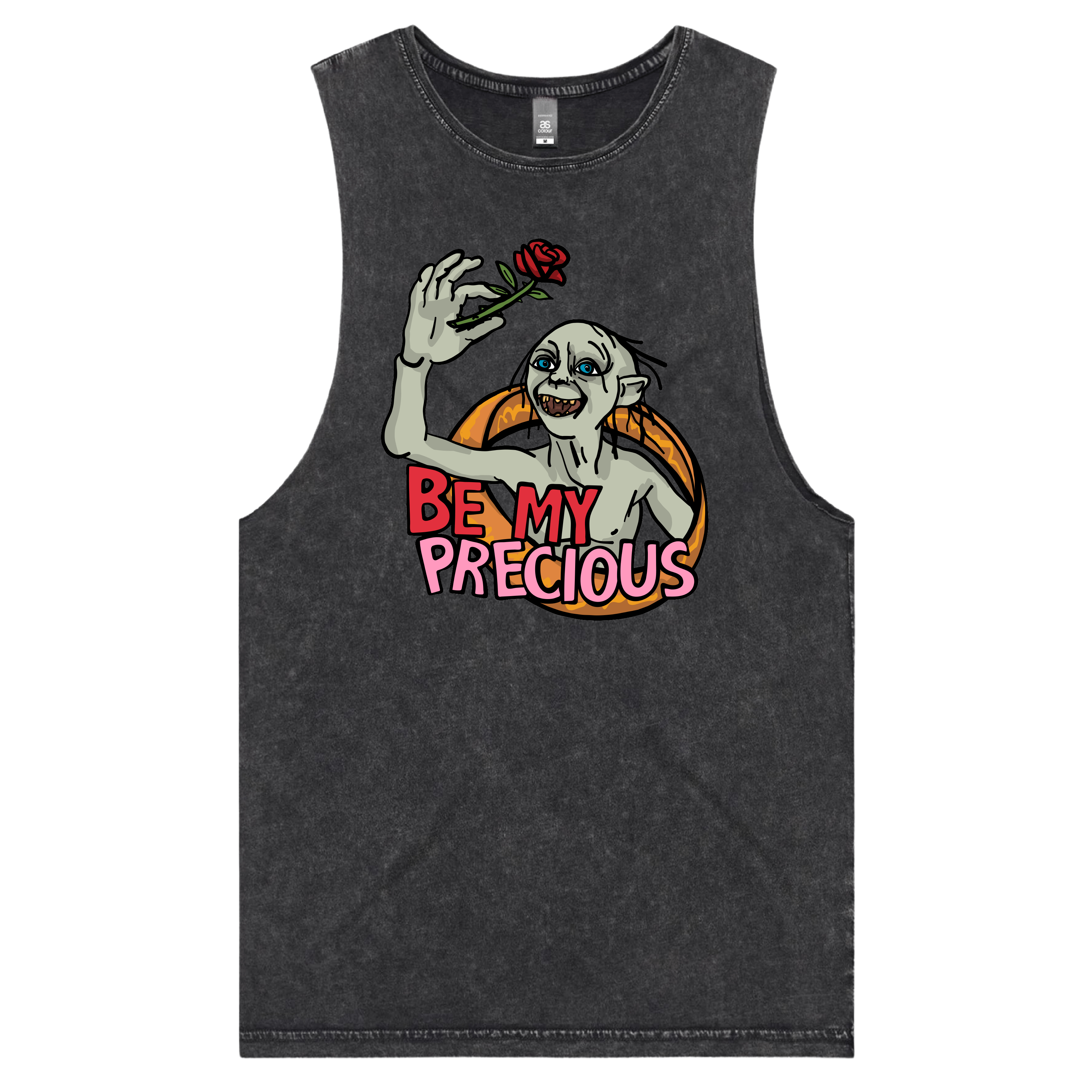 S / Black / Large Front Design Valentines Precious 🌹 –  Tank