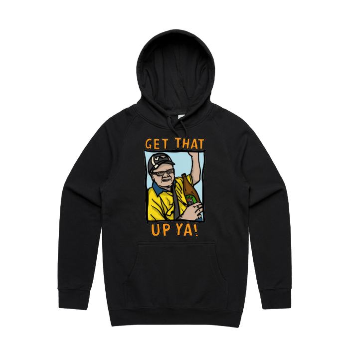 S / Black / Large Front Design VB Longneck 👍 - Unisex Hoodie