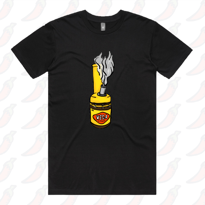 S / Black / Large Front Design Vegoblaze 🌬️ - Men's T Shirt
