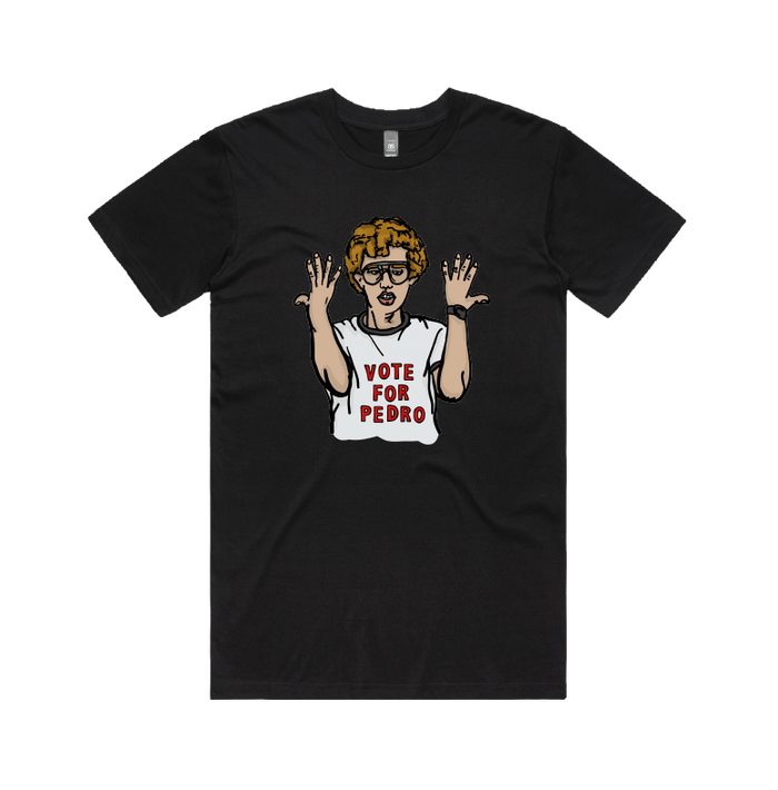 S / Black / Large Front Design Vote for Pedro 👓 - Men's T Shirt