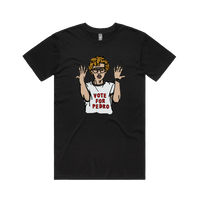 S / Black / Large Front Design Vote for Pedro 👓 - Men's T Shirt