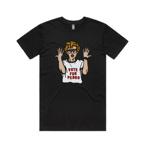 S / Black / Large Front Design Vote for Pedro 👓 - Men's T Shirt