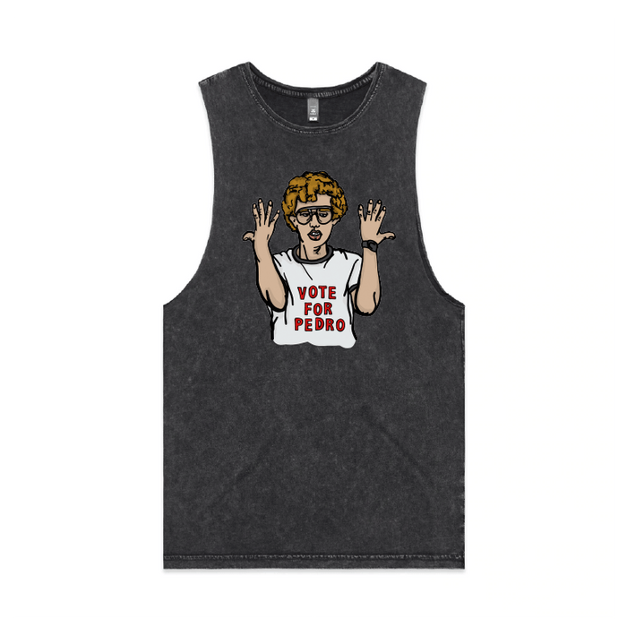 S / Black / Large Front Design Vote for Pedro 👓 - Tank