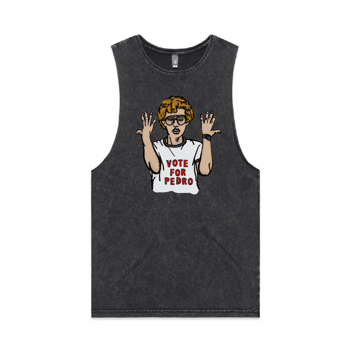 S / Black / Large Front Design Vote for Pedro 👓 - Tank