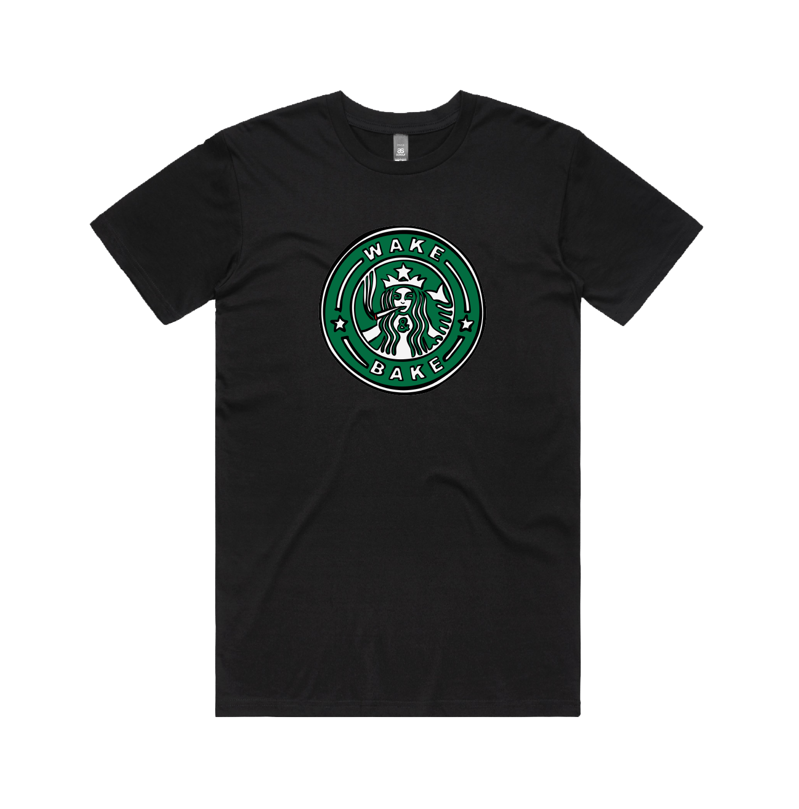 S / Black / Large Front Design Wake & Bake 🚬 - Men's T Shirt