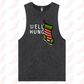 S / Black / Large Front Design Well Hung 🧦🎄- Tank