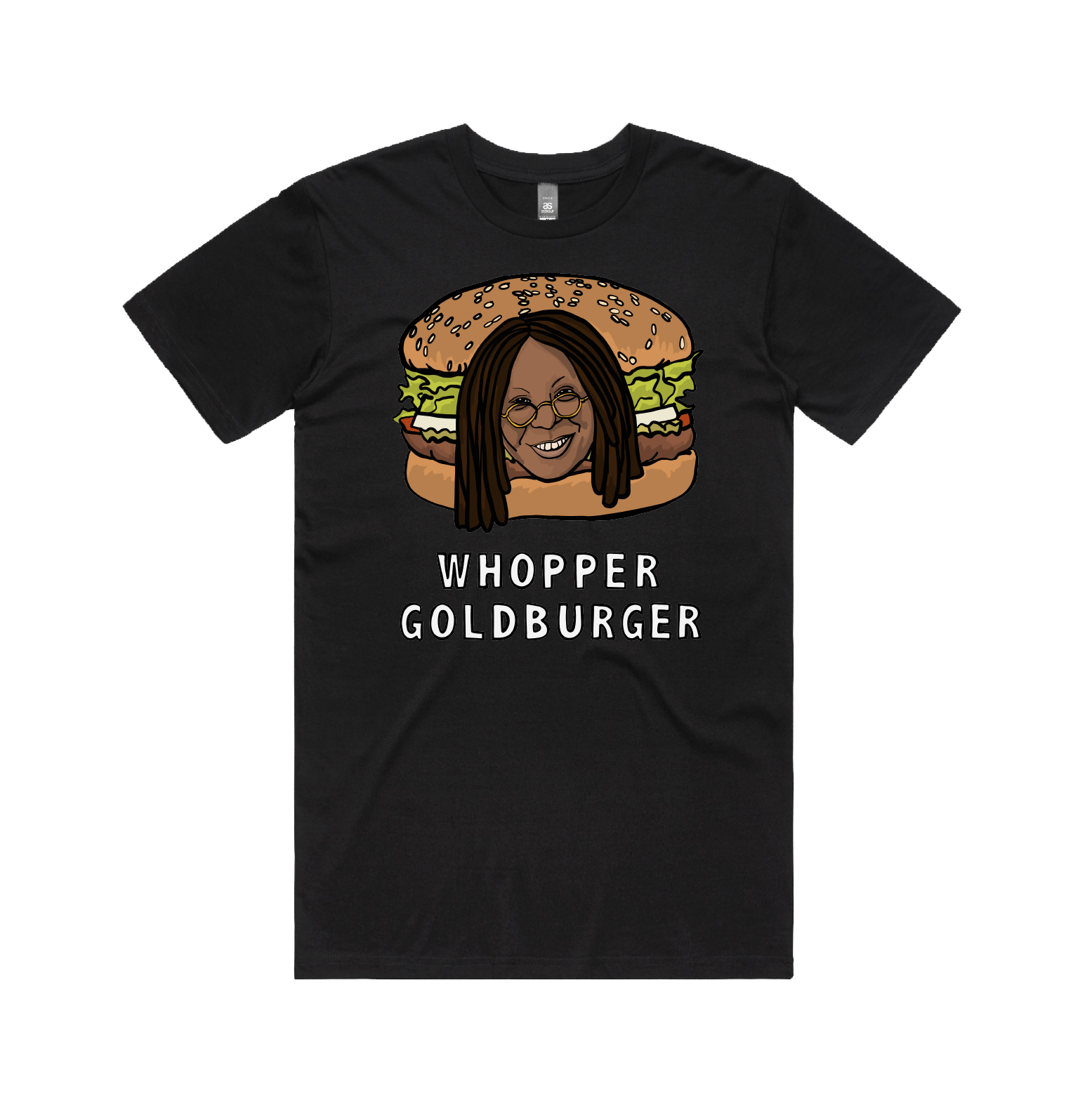 S / Black / Large Front Design Whopper Goldburger 🍔 - Men's T Shirt