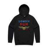 S / Black / Large Front Design Wondermum 🦸‍♀️ - Unisex Hoodie