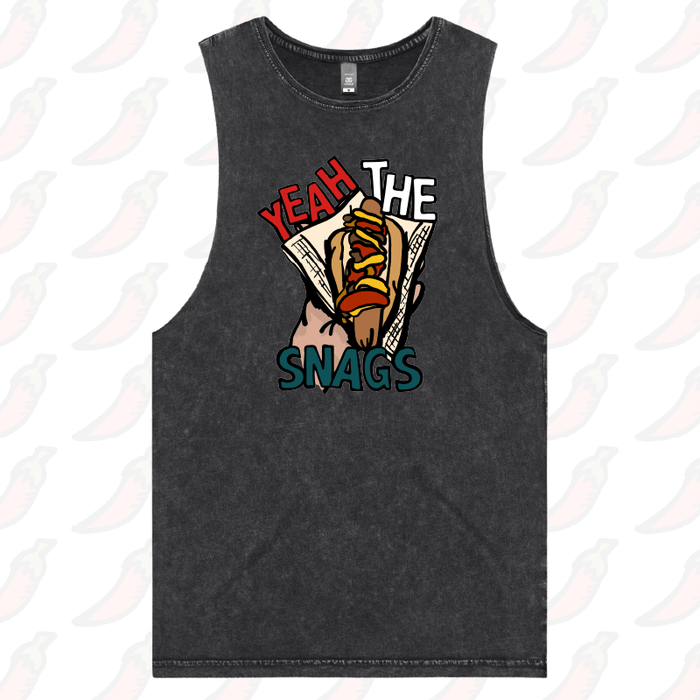 S / Black / Large Front Design Yeah the Snags! (YTS!) 🌭 - Tank