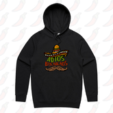 S / Black / Large Front Print Adios Bitchachos 🌮 - Unisex Hoodie