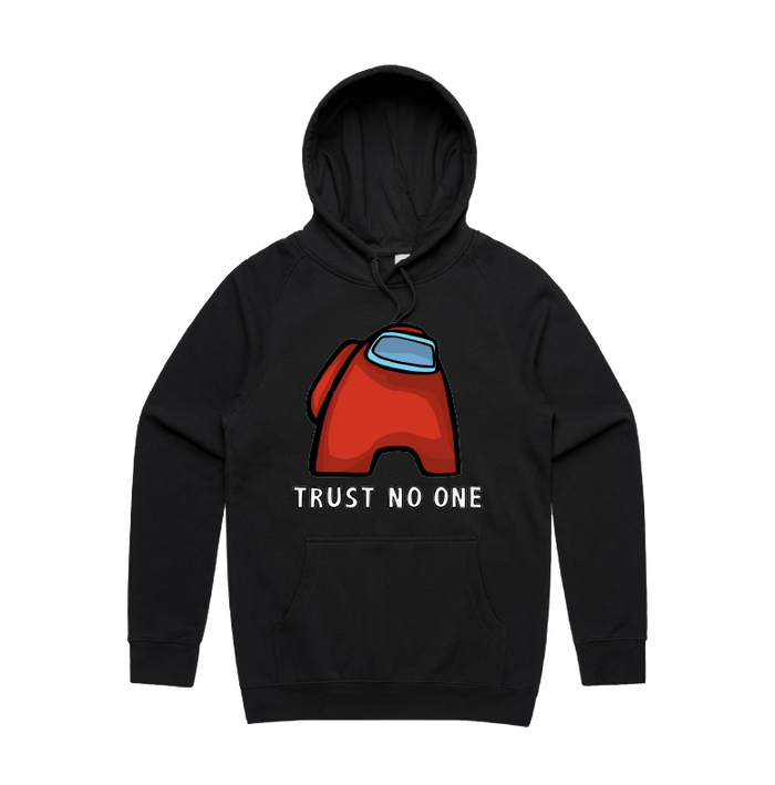 S / Black / Large Front Print Among Us 👨‍🚀 - Unisex Hoodie