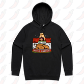 S / Black / Large Front Print Aussie Handbag 🍗 – Unisex Hoodie