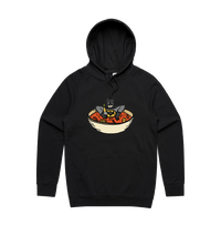 S / Black / Large Front Print Bat Soup 🦇 - Unisex Hoodie
