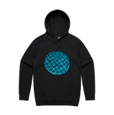 S / Black / Large Front Print Blue Waffle 🧇🤮 - Unisex Hoodie