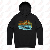 S / Black / Large Front Print Bonnie Doon 🚤 - Unisex Hoodie