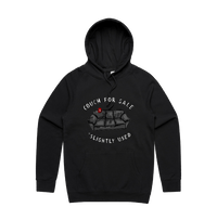 S / Black / Large Front Print Casting Couch 📹 - Unisex Hoodie