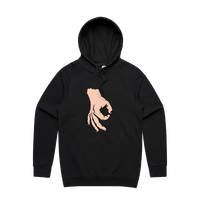 S / Black / Large Front Print Circle Game 👊 - Unisex Hoodie