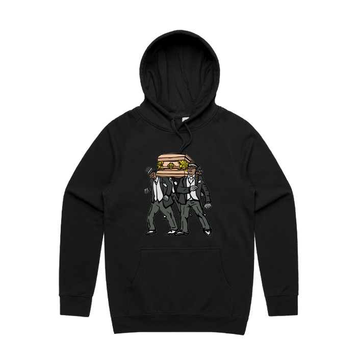 S / Black / Large Front Print Coffin Dance ⚰️ - Unisex Hoodie