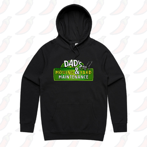 S / Black / Large Front Print Dad’s Mowing Company 👍 – Unisex Hoodie