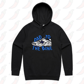 S / Black / Large Front Print Dad To The Bone 👟 – Unisex Hoodie