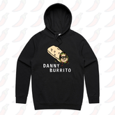 S / Black / Large Front Print Danny Burrito 🌯 - Unisex Hoodie