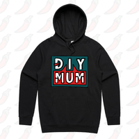 S / Black / Large Front Print DIY Mum 🔨 – Unisex Hoodie