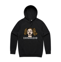 S / Black / Large Front Print Ermahgerd! 🤓 - Unisex Hoodie