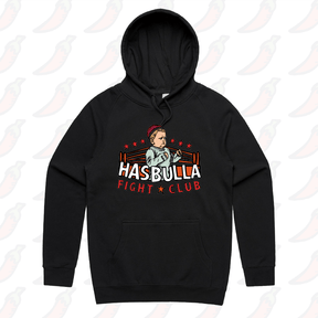 S / Black / Large Front Print Hasbulla Fight Club 🥊- Unisex Hoodie