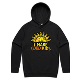 S / Black / Large Front Print I Make Good Kids 👩‍👧‍👦 - Unisex Hoodie