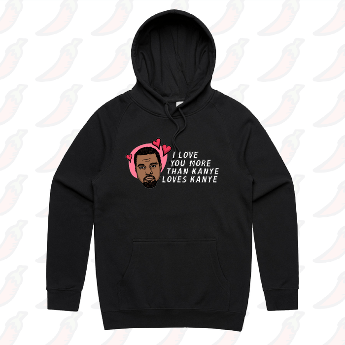 S / Black / Large Front Print Kanye Love 🙌🏿 - Unisex Hoodie