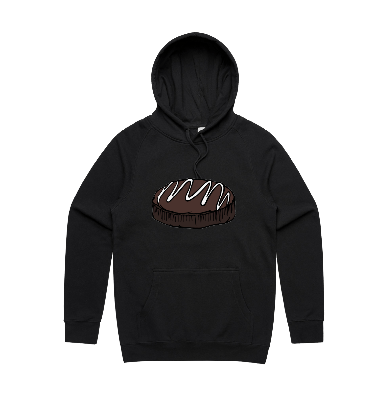 S / Black / Large Front Print Mud Cake 🎂 - Unisex Hoodie