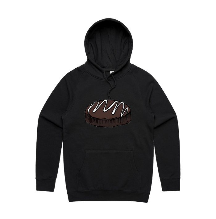 S / Black / Large Front Print Mud Cake 🎂 - Unisex Hoodie