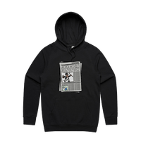 S / Black / Large Front Print Murdoch Monopoly 📰 - Unisex Hoodie