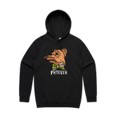S / Black / Large Front Print Phteven Good Boy 🐶 - Unisex Hoodie