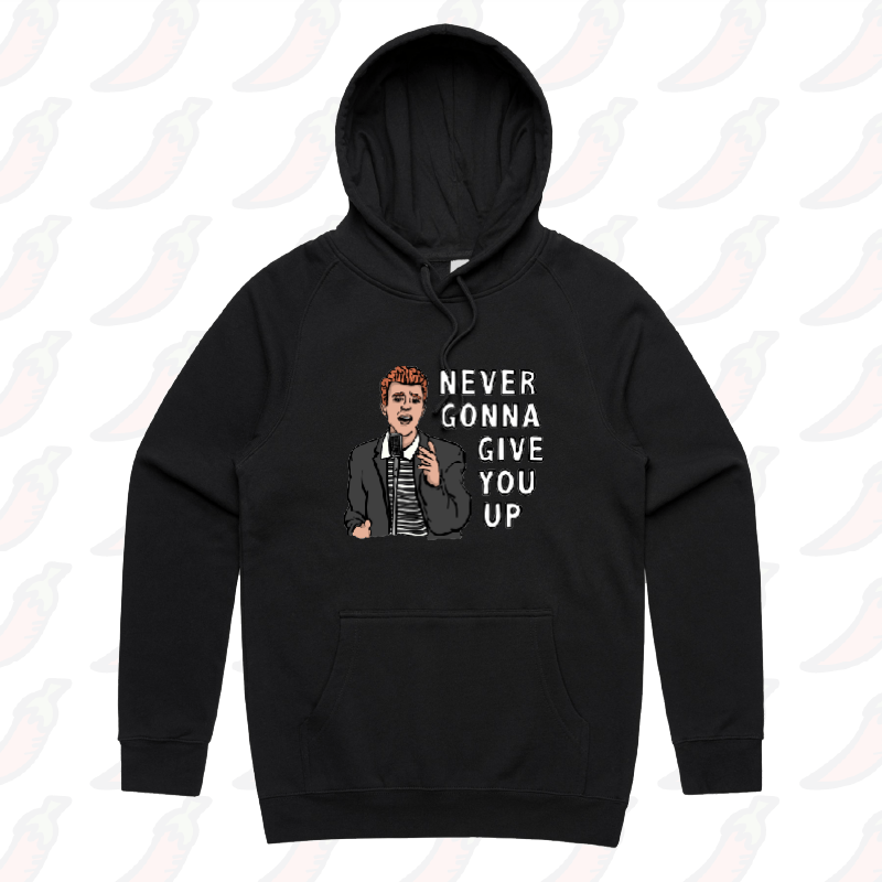 S / Black / Large Front Print Rick Roll 🎵 - Unisex Hoodie