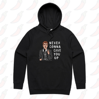 S / Black / Large Front Print Rick Roll 🎵 - Unisex Hoodie