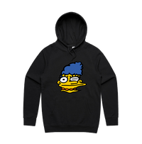 S / Black / Large Front Print Smeared Marge 👕 - Unisex Hoodie