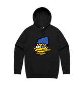 S / Black / Large Front Print Smeared Marge 👕 - Unisex Hoodie