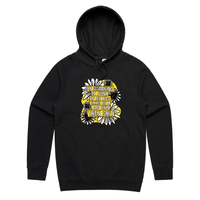 S / Black / Large Front Print Sweary Mum 🤬🎀 - Unisex Hoodie
